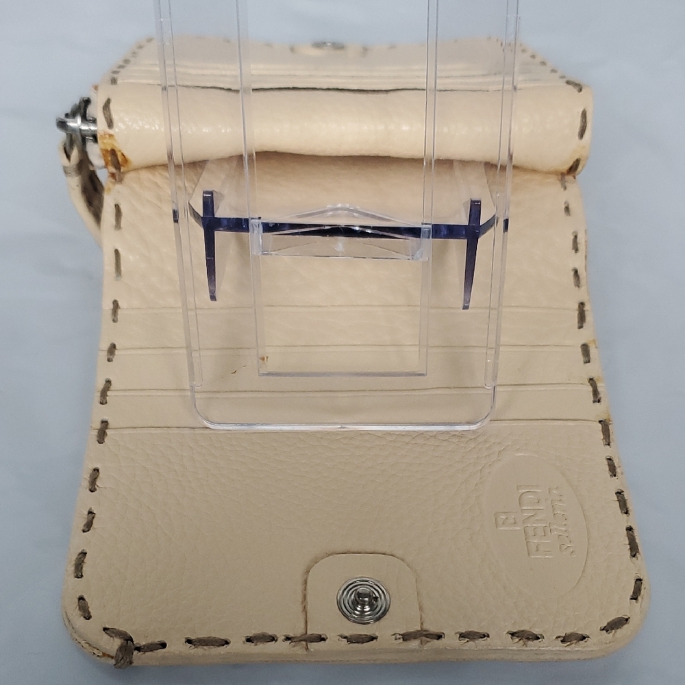 FENDI Selleria Cream Leather Wallet - Picture 11 of 15